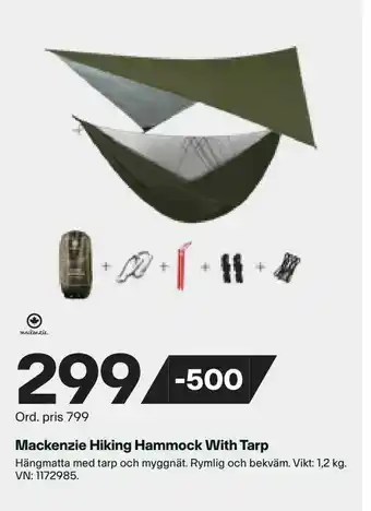 XXL Mackenzie Hiking Hammock With Tarp erbjuda
