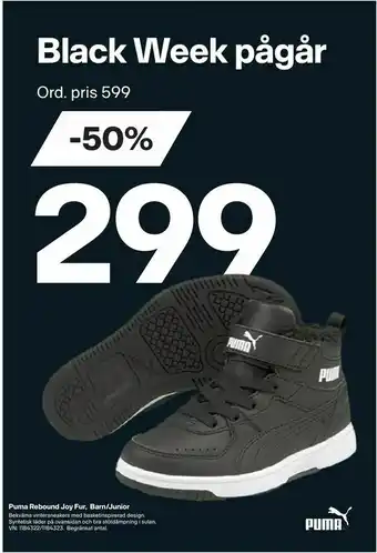 XXL Puma Rebound Joy Fur, Barn/Junior erbjuda