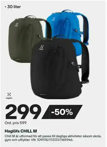 XXL Haglöfs CHILL M erbjuda