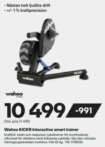 XXL Wahoo KICKR Interactive smart trainer erbjuda