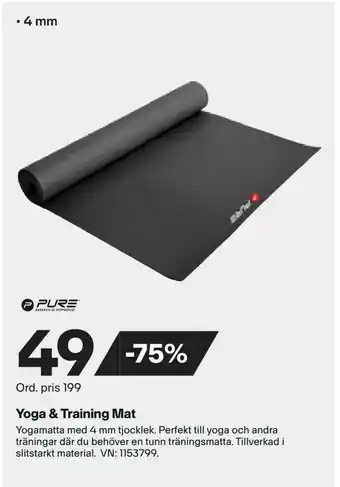 XXL Yoga & Training Mat erbjuda