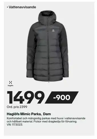 XXL Haglöfs Mimic Parka, Dam erbjuda