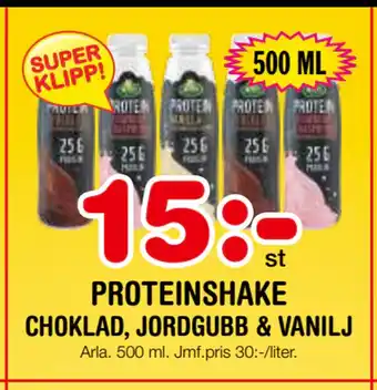 Nya Pulsen PROTEINSHAKE erbjuda