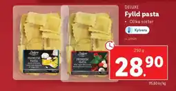 Lidl Deluxe fylld pasta erbjuda