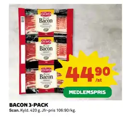 Coop BACON 3-PACK erbjuda