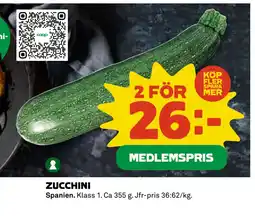 Coop ZUCCHINI erbjuda