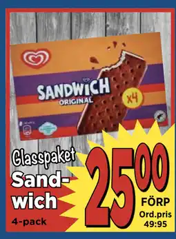 Supergrossen Sandwich erbjuda