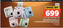 Power Instax Mini 12 snabbkamera erbjuda