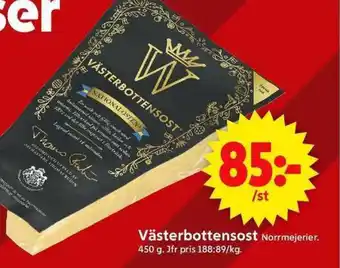 ICA Supermarket Västerbottensost Norrmejerier erbjuda