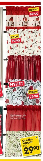 Rusta Gardiner erbjuda