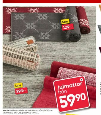 Rusta Mattor erbjuda