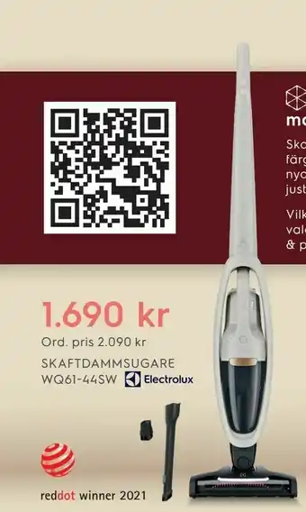 Electrolux Home Skaftdammsugare WQ61-44SW ELECTROLUX erbjuda