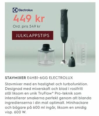 Electrolux Home Stavmixer erbjuda