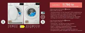 Electrolux Home Paketpris: torktumlare edp7000w3 + tvättmaskin ewf7000w3 erbjuda