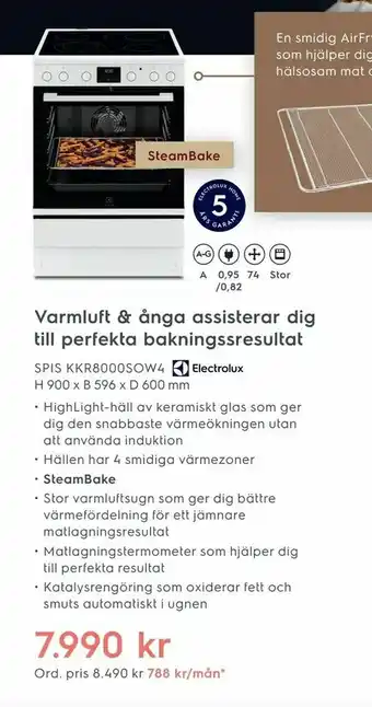 Electrolux Home SPIS KKR8000SOW4 erbjuda