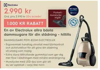 Electrolux Home DAMMSUGARE PD91-8SSM ELECTROLUX erbjuda