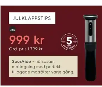 Electrolux Home Sousvide SVS-1200S WILFA erbjuda