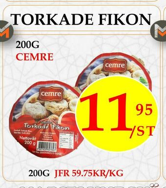 Torkade fikon