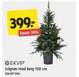 Jula EKVIP Julgran med korg erbjuda