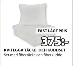 JYSK KVITEGGA TÄCKE- OCH KUDDSET erbjuda