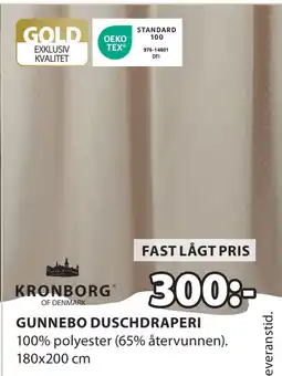 JYSK GUNNEBO DUSCHDRAPERI erbjuda