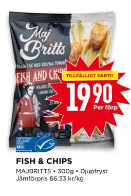 Willys FISH & CHIPS erbjuda