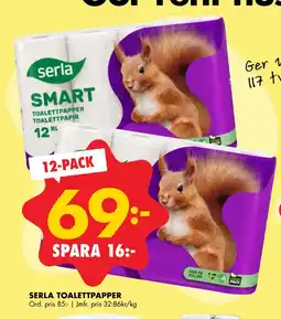 ÖoB SERLA TOALETTPAPPER erbjuda