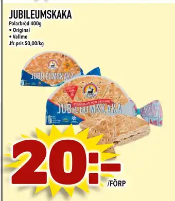 Prisma Mat JUBILEUMSKAKA erbjuda