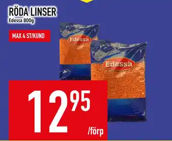 Matdax RÖDA LINSER erbjuda