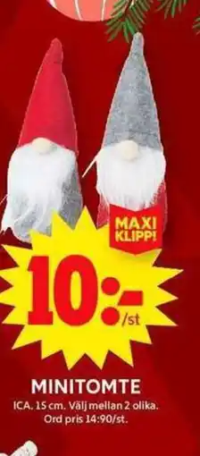 ICA Maxi ICA Minitomte erbjuda