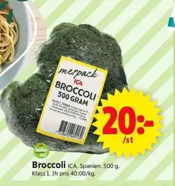 ICA Supermarket ICA Broccoli erbjuda