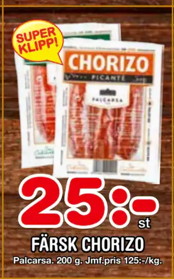 Nya Pulsen FÄRSK CHORIZO erbjuda