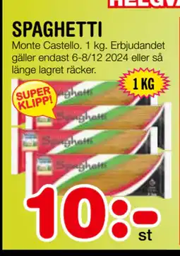 Nya Pulsen SPAGHETTI erbjuda