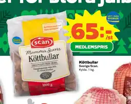 Stora Coop Köttbullar erbjuda