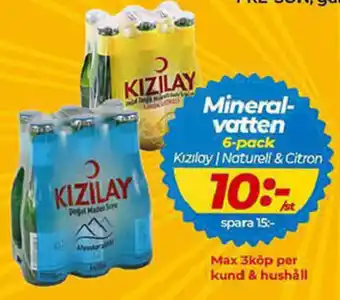 Kizilay/Naturelli & Citron Mineralvatten 6-pack