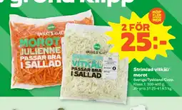 Stora Coop Strimlad vitkål/ morot erbjuda