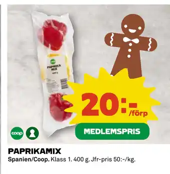 Coop Daglivs PAPRIKAMIX erbjuda