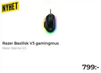 Teknikmagasinet Nyhet Razer Basilisk V3 Gamingmus erbjuda