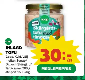 Coop Daglivs INLAGD TOFU erbjuda