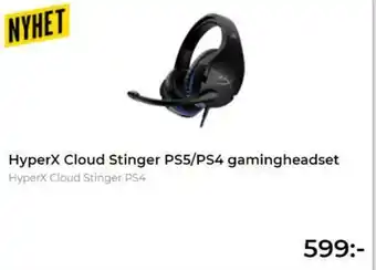 Nyhet HyperX Cloud Stinger PS5/PS4 Gamingheadset