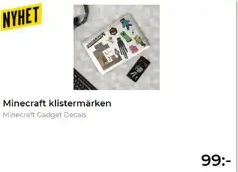 Teknikmagasinet Nyhet Minecraft Klistermärken erbjuda