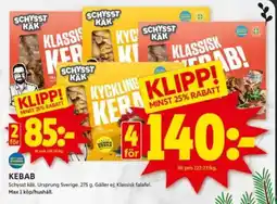 ICA Kvantum SCHYSST KÄK Kebab erbjuda