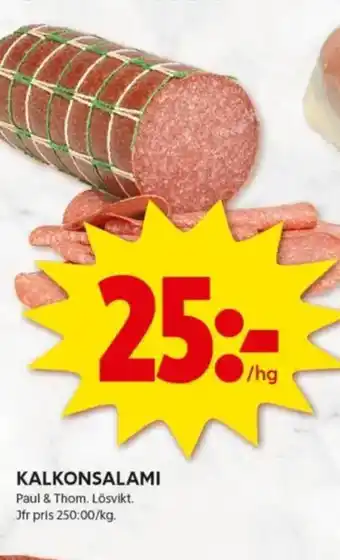 ICA Kvantum Kalkonsalami erbjuda
