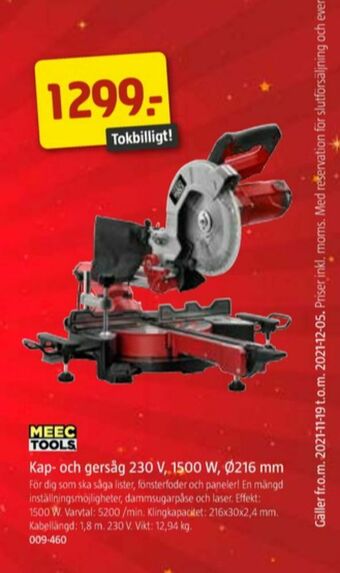 Jula Meec Tools Kap- & gersåg erbjuda