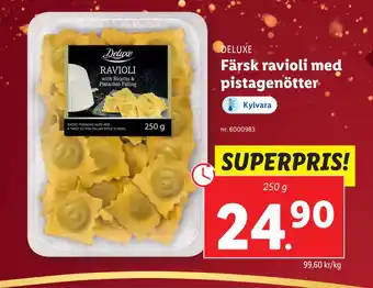 Lidl Färsk ravioli med pistagenötter erbjuda