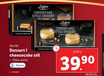 Lidl Dessert i cheesecake stil erbjuda