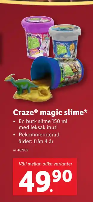Lidl Craze magic slime erbjuda