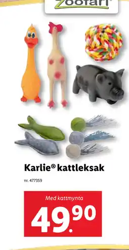 Lidl Karlie kattleksak erbjuda