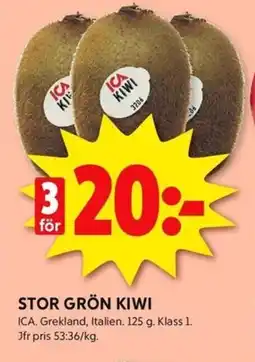 ICA Kvantum ICA Stor grön kiwi erbjuda