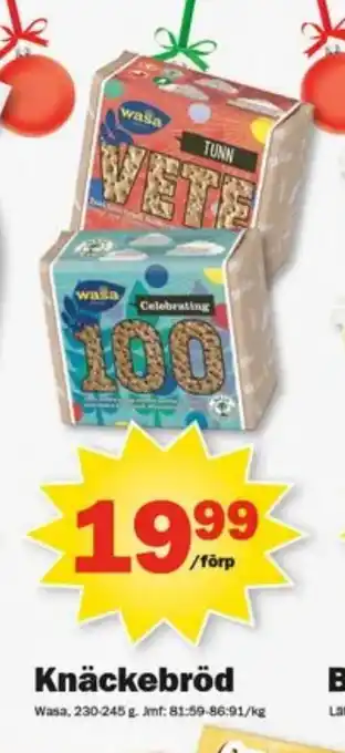 Pekås Knäckebröd erbjuda